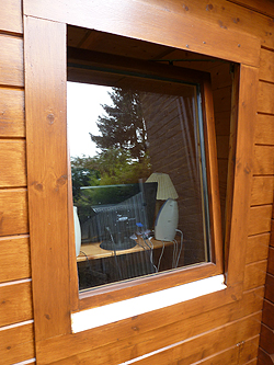 Log Cabin Window
