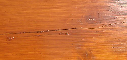 Cracks in a Log Cabin